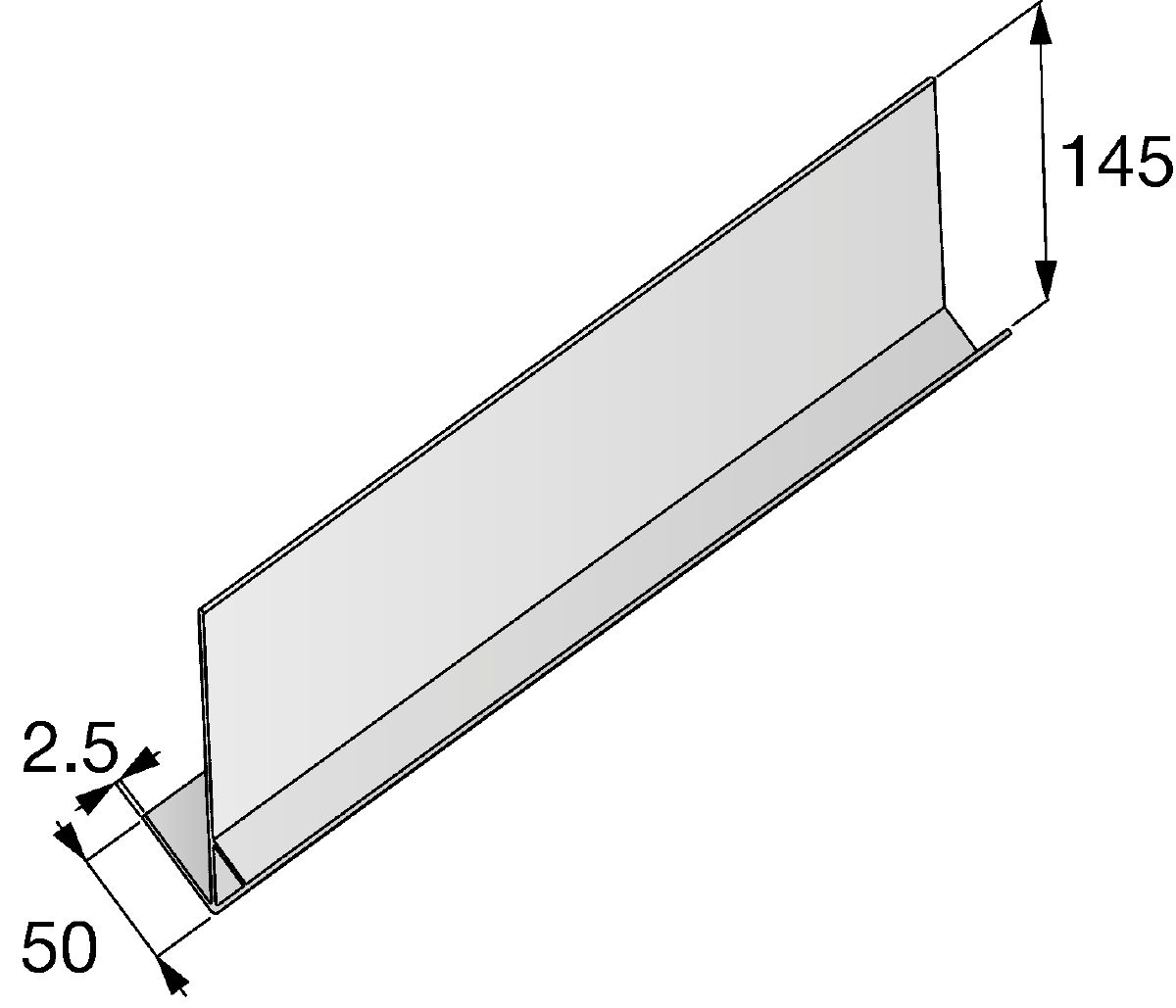 Profile, line with Dimension