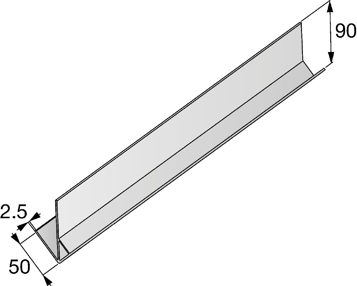 Profile, line with Dimension