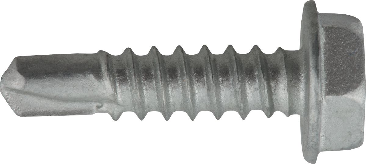 Still life image of the Kwik-Flex screw for curtain wall applications.