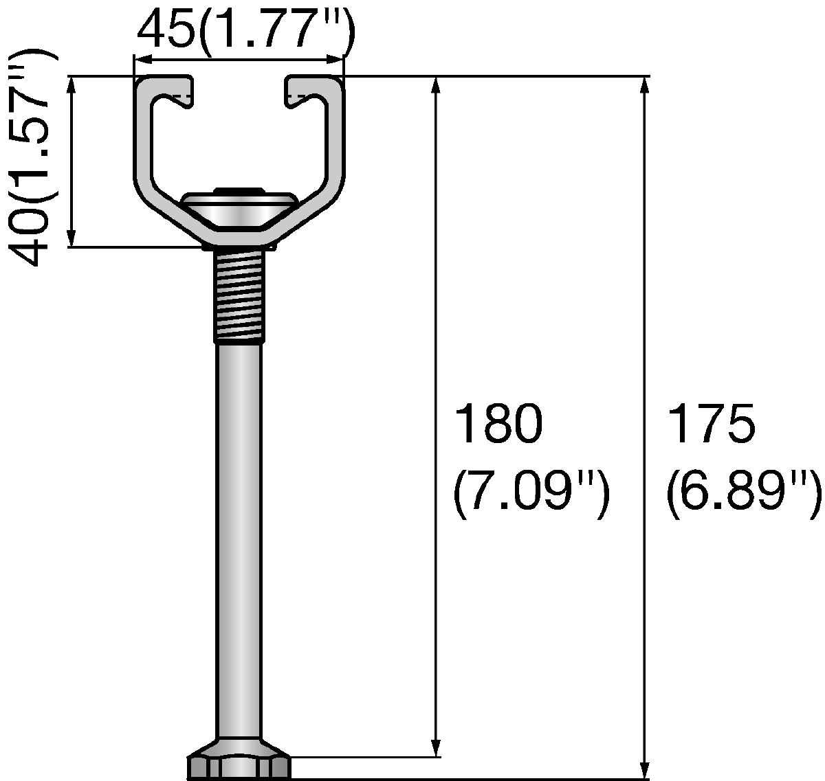 Serrated cast-in anchor channel for 3 dimensional loads for fixing in concrete