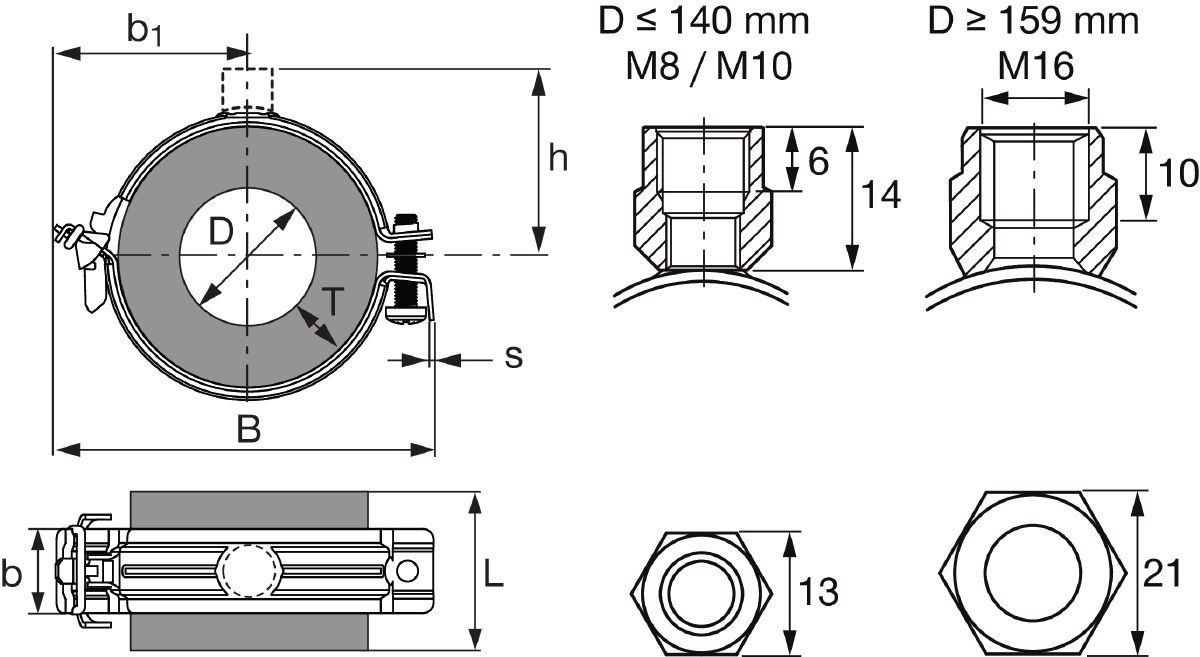 Refrigeration Pipe Clamps