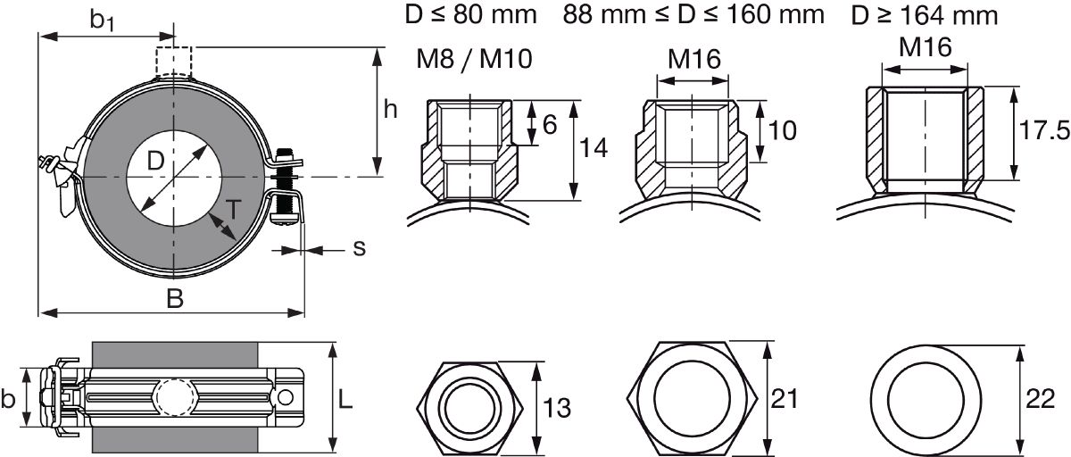 Refrigeration Pipe Clamps