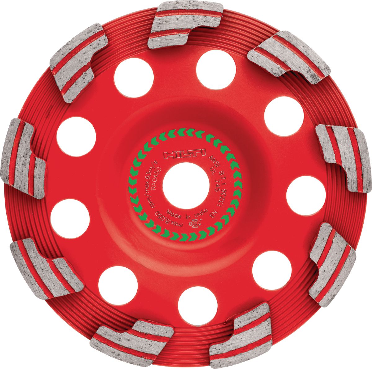 thumbnail image 2 of SHARS 6x3/4 Diamond Cup Wheel - D6A2C Straight Grinding Wheel, 150 Grit, 1-1/4 Hole 2 of 5