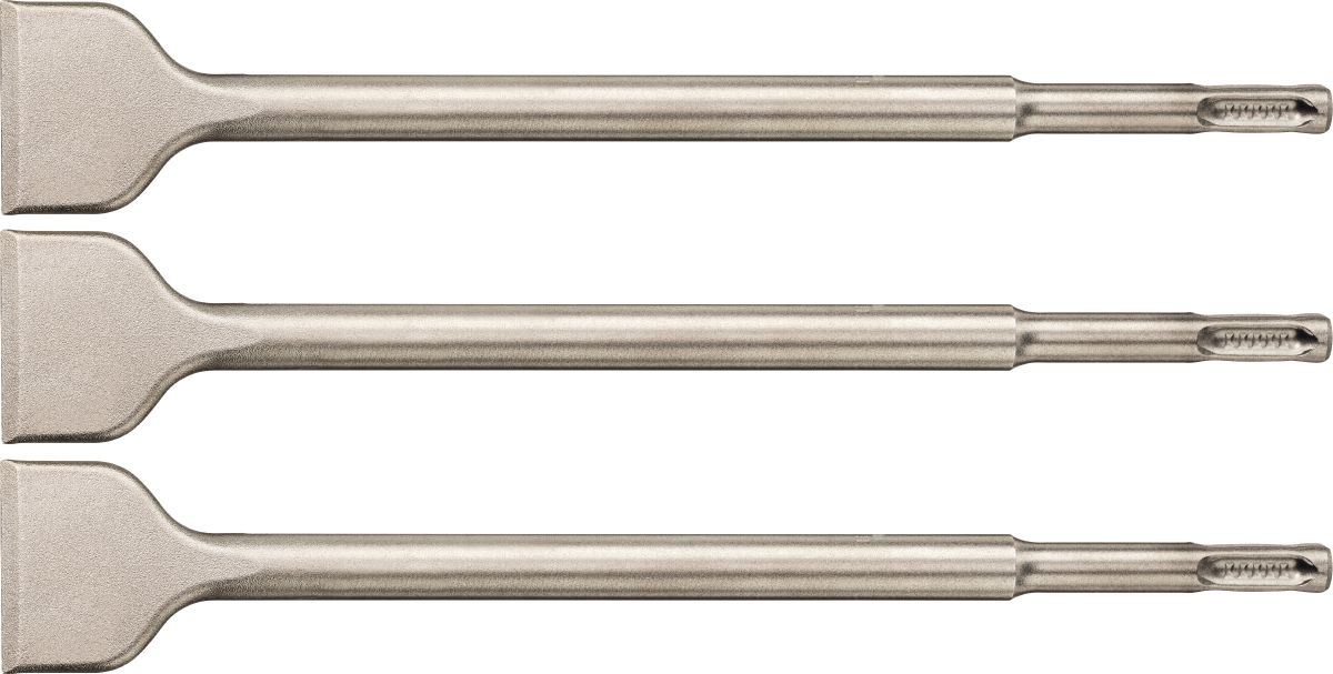 Still image of the scaling chisel TE-C SC 25/4. Edited to be a 3 pack for HNA.