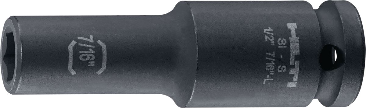 Impact socket, S-NSD, 1/2", long