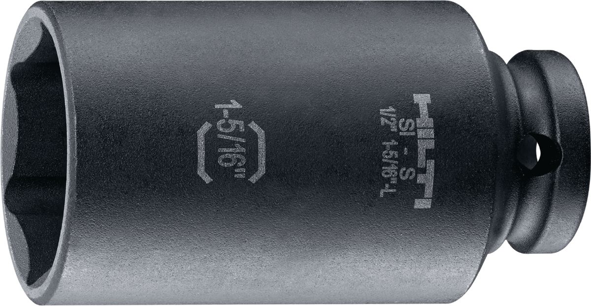 Impact socket, S-NSD, 1/2", long