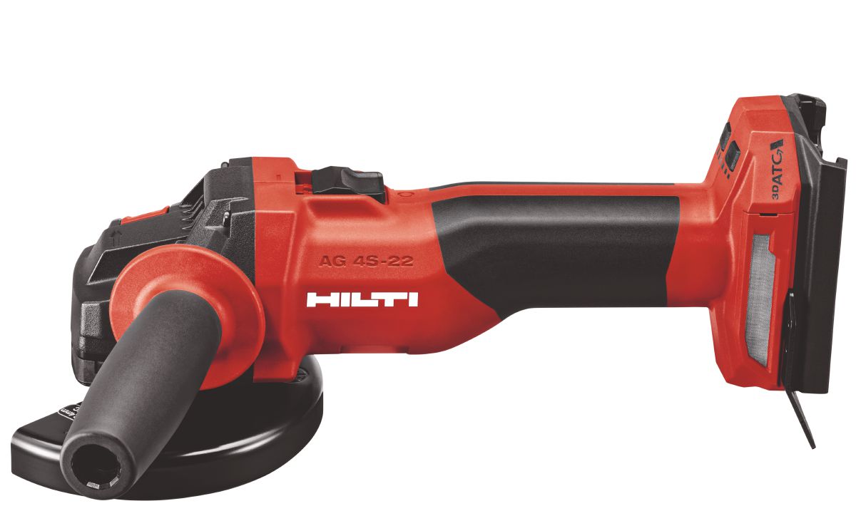 Still life image of AG 4S-22 (G03) cordless angle grinder without battery without insert.