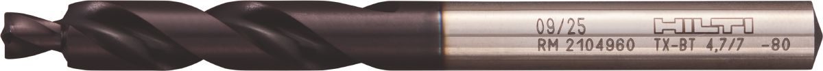 Still life image of the TX-BT V3 stepped drill bit