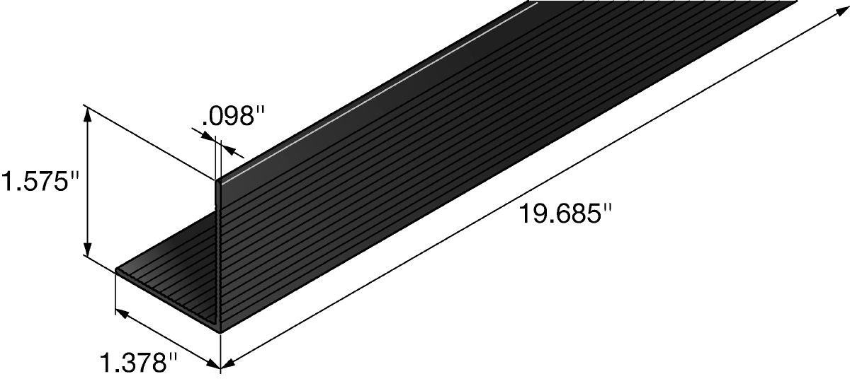 MFT-L Profile Black Anodized