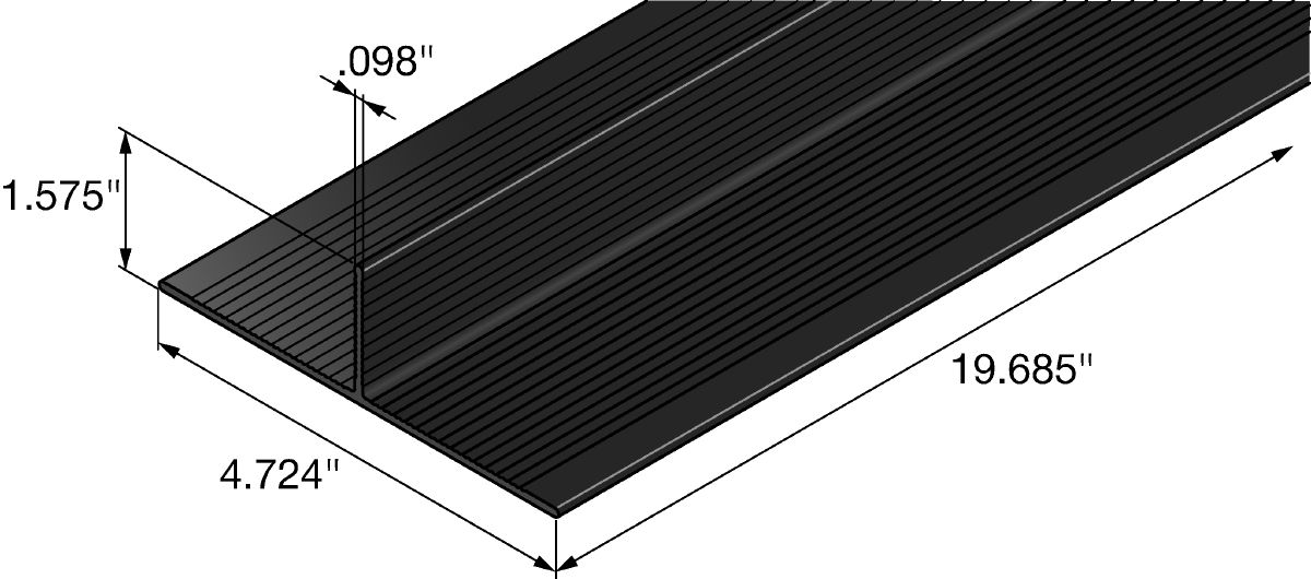MFT-T Profile Black Anodized