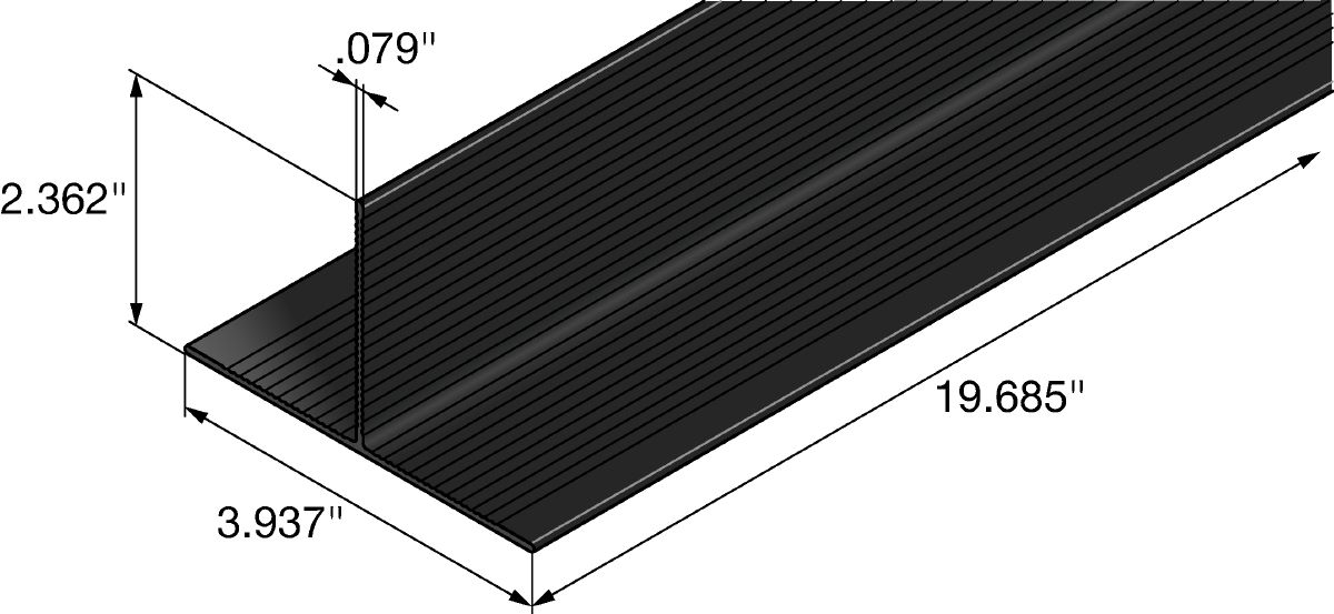 MFT-T Profile Black Anodized