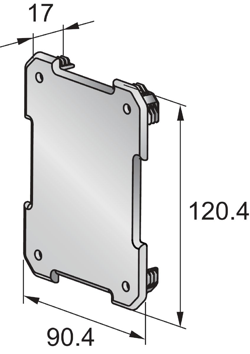-MI End cap black-MI girder plastic end cap-MI Girder accessory-MI-120 girder plastic end cap