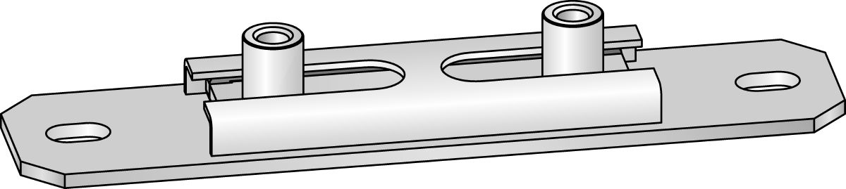 Double connecteur transversal coulissant MSG-UK