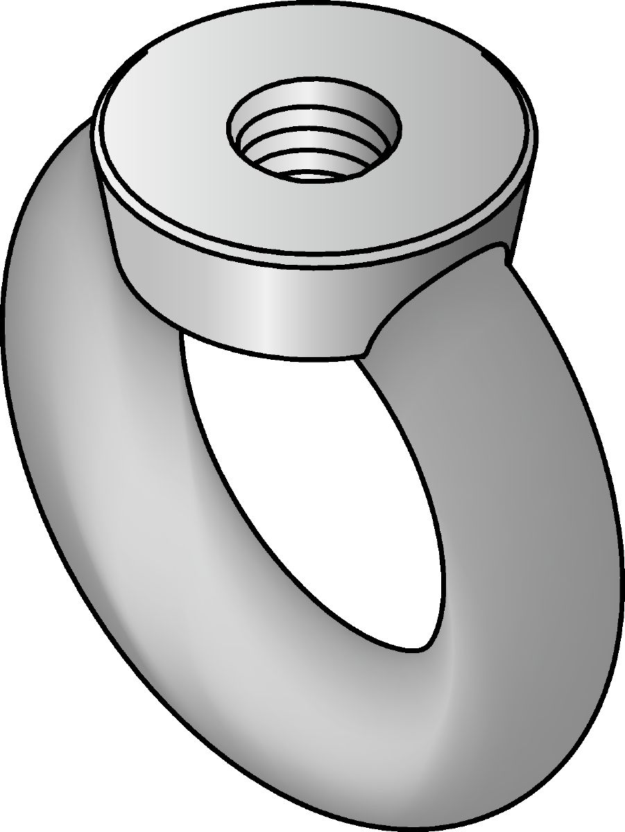 Œillet plat galvanisé DIN 582