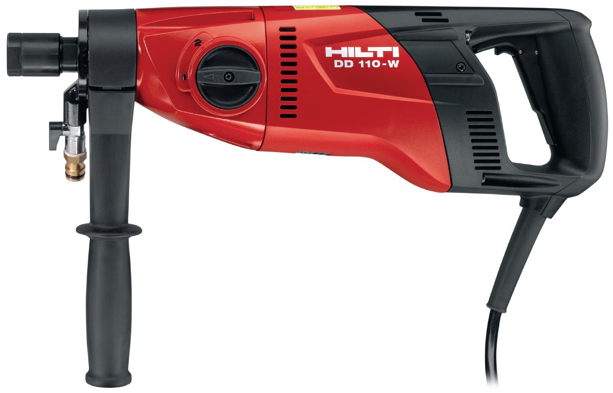 Hilti core drill + one core bit — illustrative product photo