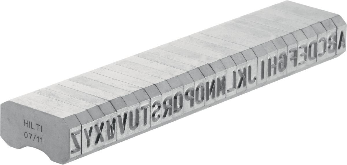 Caractères de marquage en acier X-MC S 5.6/6