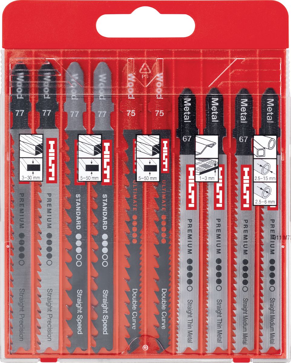 ジグソー用ソーブレードセット - ソーブレード - Hilti Japan