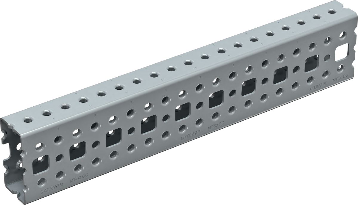Rail profilé rectangulaire MT-80 OC