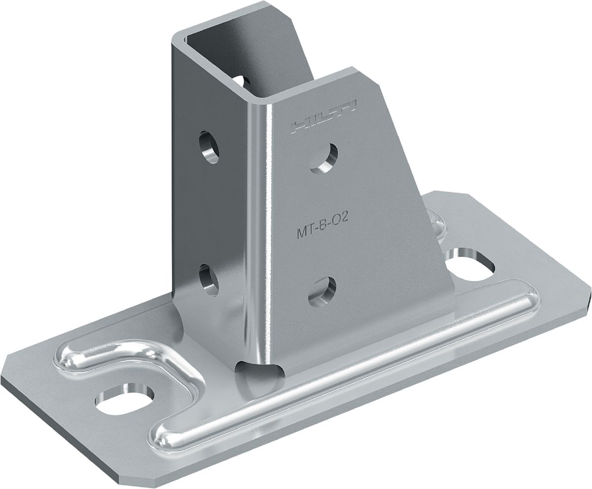 Platine MT-B-O2 pour rails de supportage