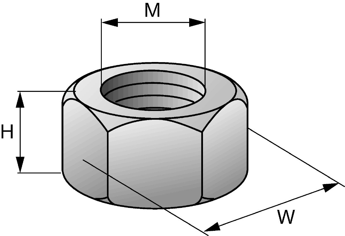 Hexagon nuts - Standard fixings for support systems - Hilti Canada