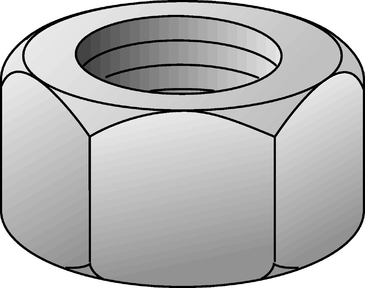 Écrou hexagonal de classe 8 GAC DIN 934