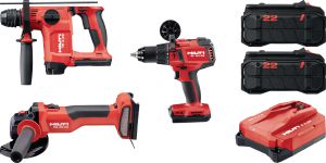 TE 4-22 & AG 4S-22 & SF 6H-22 Drill, Cut & Fasten - Power Set