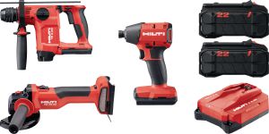 TE 4-22 & AG 4S-22 & SID 4-22 Drill, Cut & Fasten - Power Set