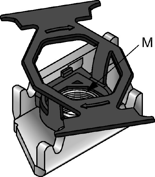 MT-TL Twist-Lock channel nut - System connectors and interfaces