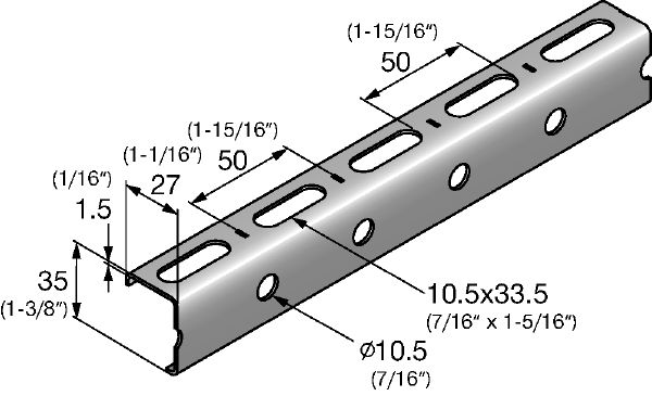 MT-15 Basic profile - Modular support profiles - Hilti USA
