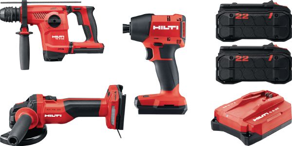 TE 6-22 & AG 4S-22 & SID 6-22 Drill, Cut & Fasten - Power Set