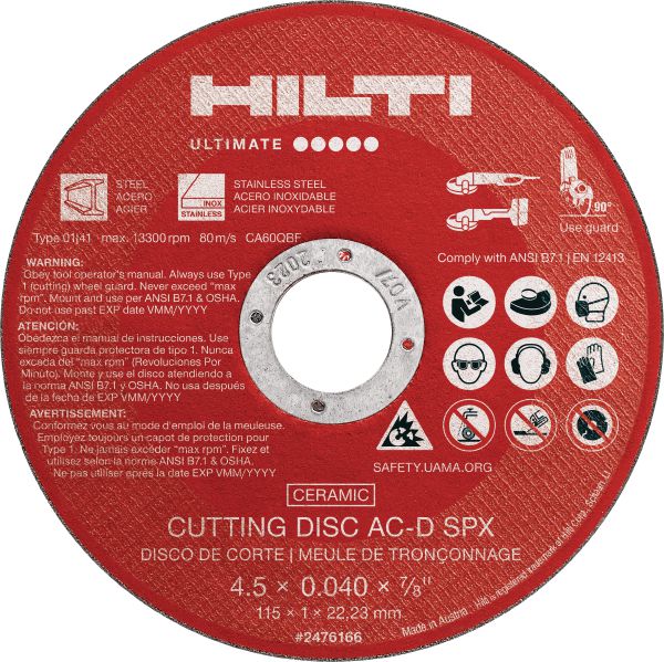 AC-D SPX Type 1 Cut-off wheel