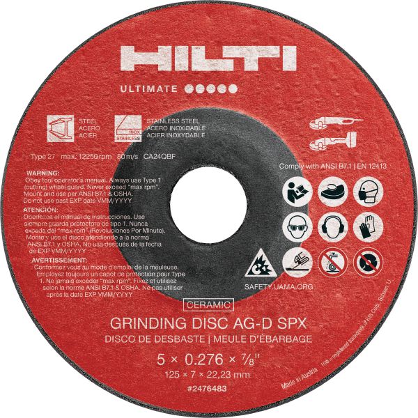AG-D SPX Type 27 Ceramic grinding disc