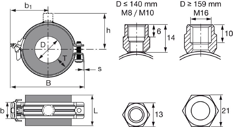 Refrigeration Pipe Clamps