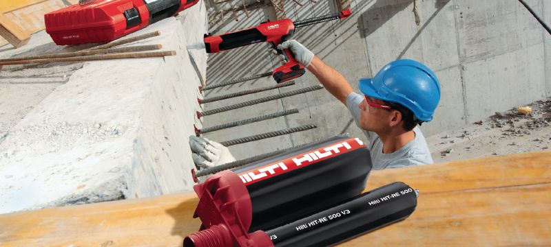 ヒルティ 2液剤  RE500 24本セット HIT-RE 500 V3 エポキシアンカー - 接着系アンカー - Hilti Japan
