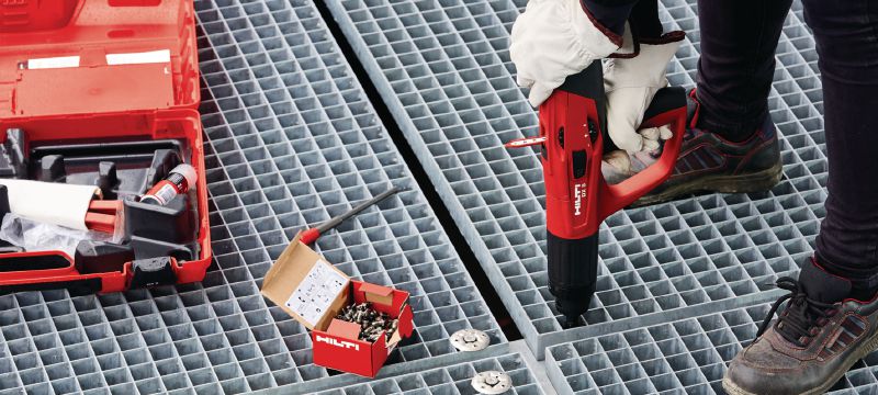 X-FCM-F グレーチングファスナーディスク (二重コーティング) - 留め