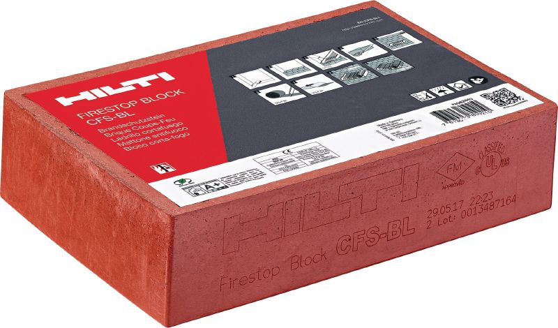 CFS-BL ボウカブロック - 防火用ブロック、プラグ、およびクッション