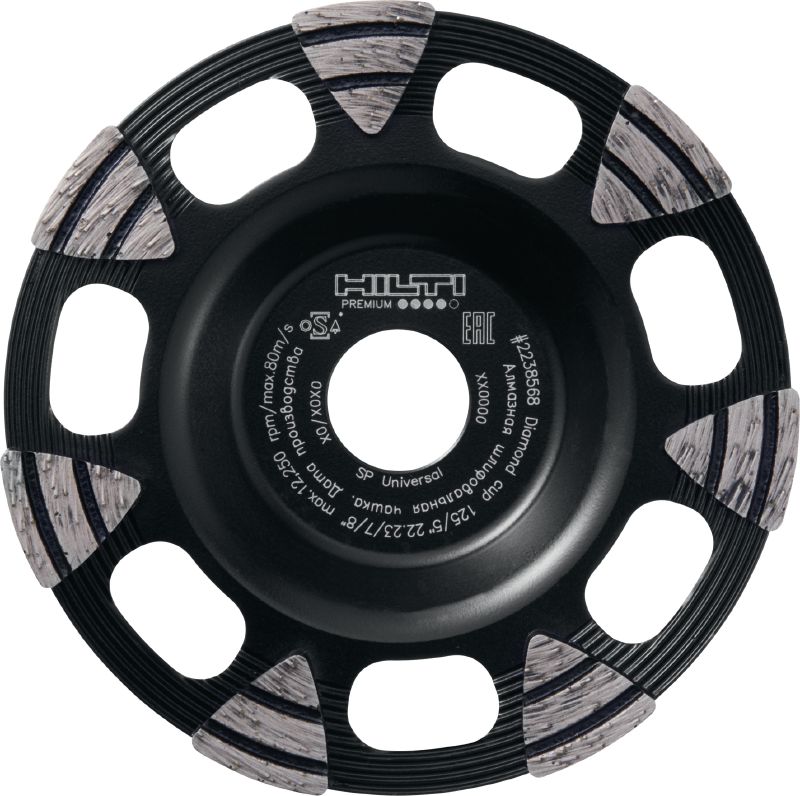 SP Universal diamond cup wheel - Diamond blades and cup SP Universal diamond cup wheel - Diamond blades and cup