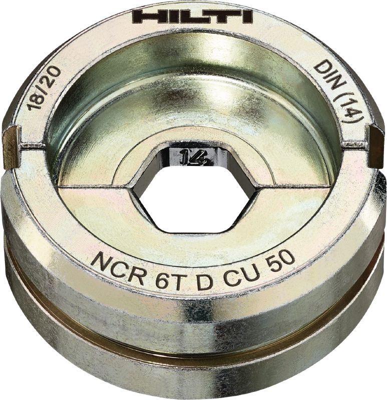 6T DIN dies for copper - Inserts for cable cutters and crimpers