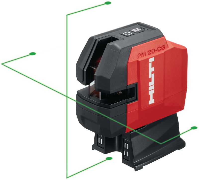 PM 20-CGE High-precision plumb and cross line laser - Laser layout