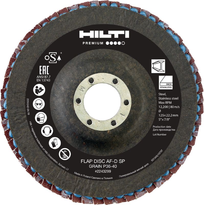 AF-D SP Convex flap disc - Abrasives - Hilti India